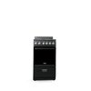 Premium Levella 20" 4-Burner Electric Stove in Black  PRE2027GB